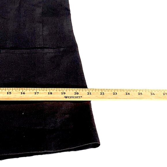 Charter Club Jacket Womens 12 Black Linen Blazer Boss Career Minimalist 80s VTG - Picture 9 of 16